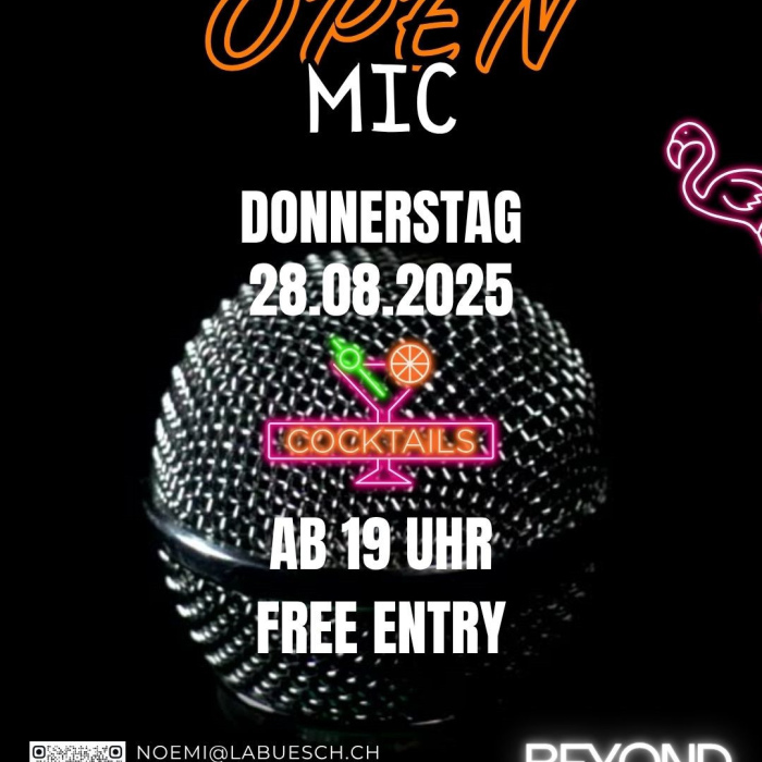 Do 28.08.2025 - Open Mic